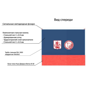 Стальная композитная панель ограждение