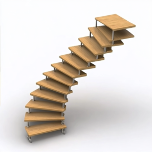 Лестницы с ломаными косоурами П-образные Л - 350