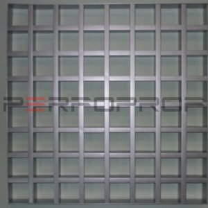 Грильято DL15 75х75 выс. 37 шир. 15 металлик 